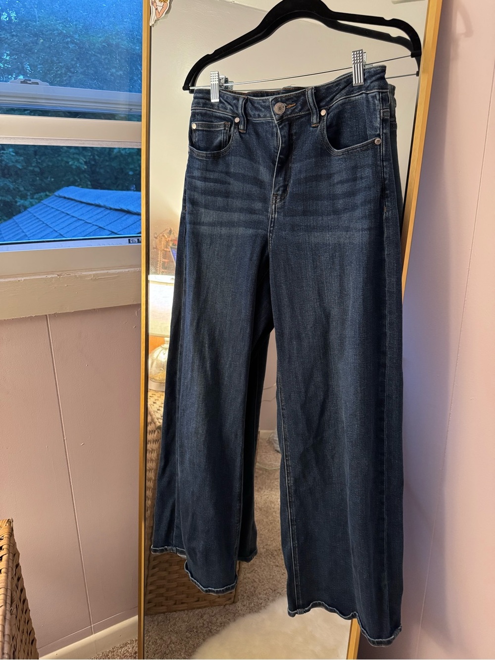 Quince Dark Indigo Bella Wide-Leg Jeans